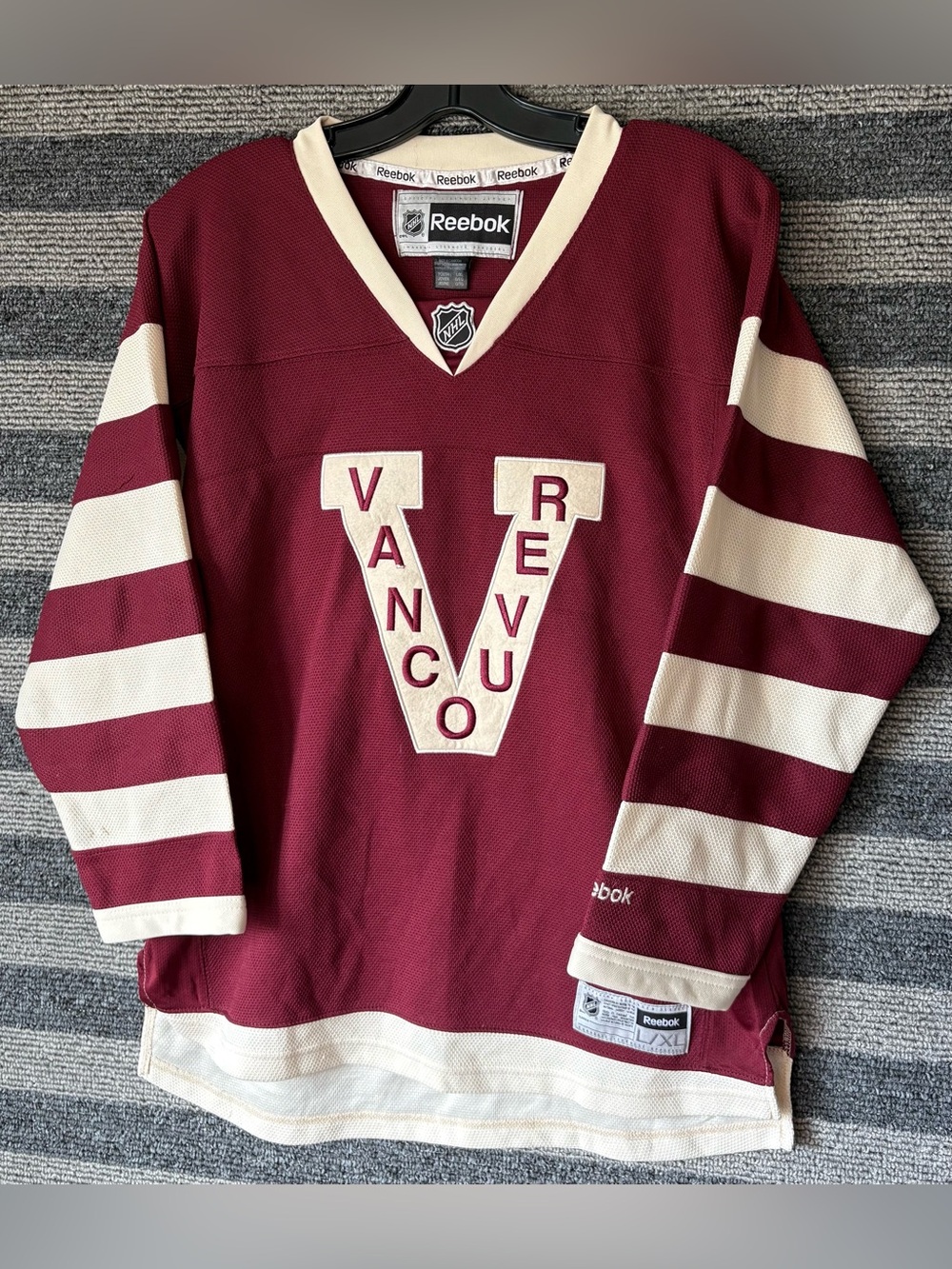 Reebok Vancouver Millionaires 2014 Heritage Classic NHL Youth Hockey Jersey L/XL